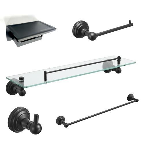 Accessori bagno nero opaco - opaco,